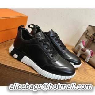 Most Popular Hermes Bouncing Sneakers in Calfskin Leather Black 1222051 2026