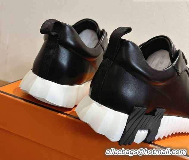 Most Popular Hermes Bouncing Sneakers in Calfskin Leather Black 1222051 2026