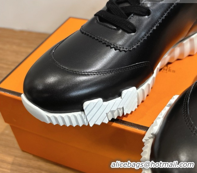 Most Popular Hermes Bouncing Sneakers in Calfskin Leather Black 1222051 2026