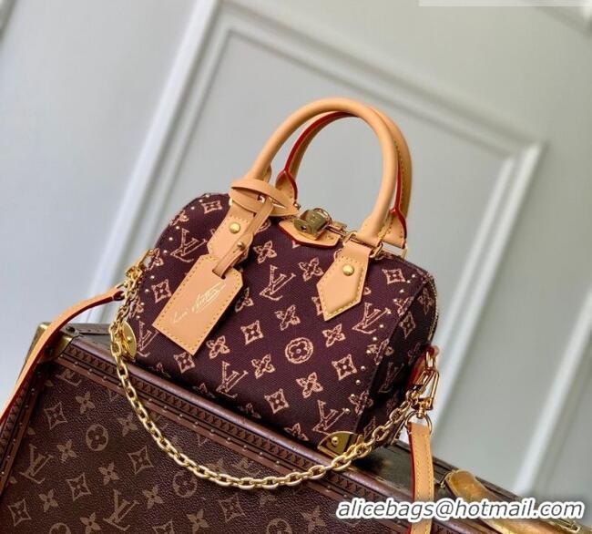 Promotional Louis Vuitton Speedy Trunk 20 Bag in Monogram Origine Ebène Canvas M28102 2026