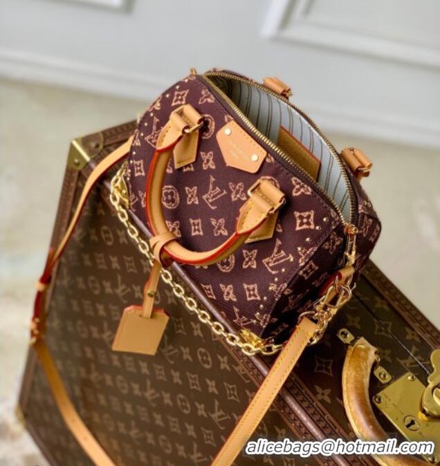 Promotional Louis Vuitton Speedy Trunk 20 Bag in Monogram Origine Ebène Canvas M28102 2026