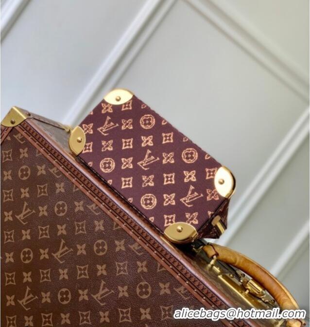 Big Discount Louis Vuitton Alma Trunk BB Bag in Monogram Original Ebène Canvas M28105 2026