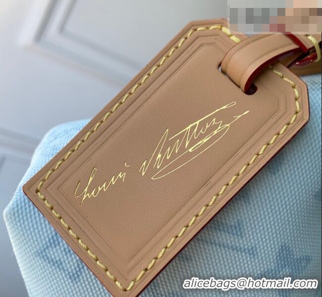 Promotional Louis Vuitton Pochette Hills Mini Bag in Monogram Origine Blue Courrier Canvas M28250 2026