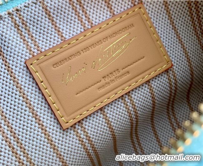 Promotional Louis Vuitton Pochette Hills Mini Bag in Monogram Origine Blue Courrier Canvas M28250 2026