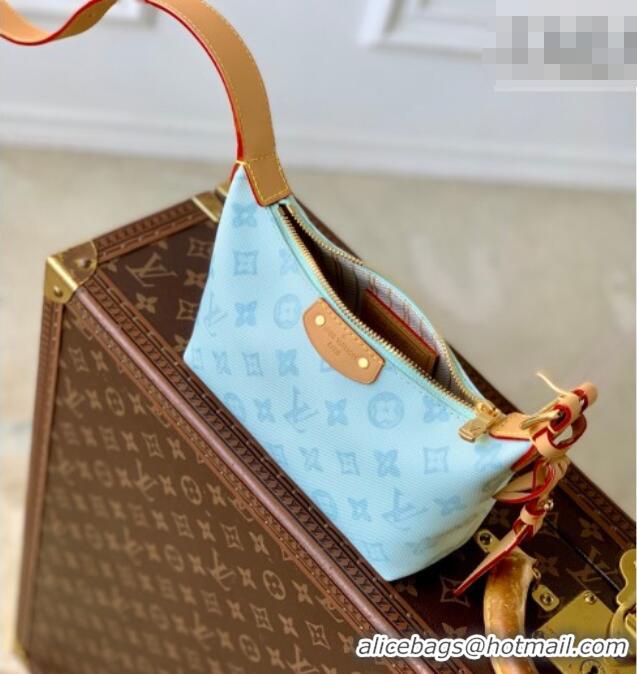 Promotional Louis Vuitton Pochette Hills Mini Bag in Monogram Origine Blue Courrier Canvas M28250 2026