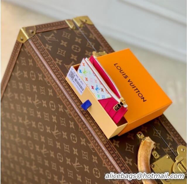 Buy Cheap Louis Vuitton LV x TM Romy Card Holder in Multicolor/White Canvas M27706 2026