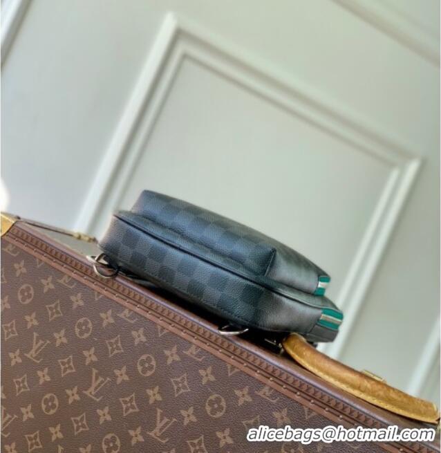 Low Cost Louis Vuitton Men's Avenue Slingbag PM Bag in Borneo Green Damier Graphite Canvas N40841 2026