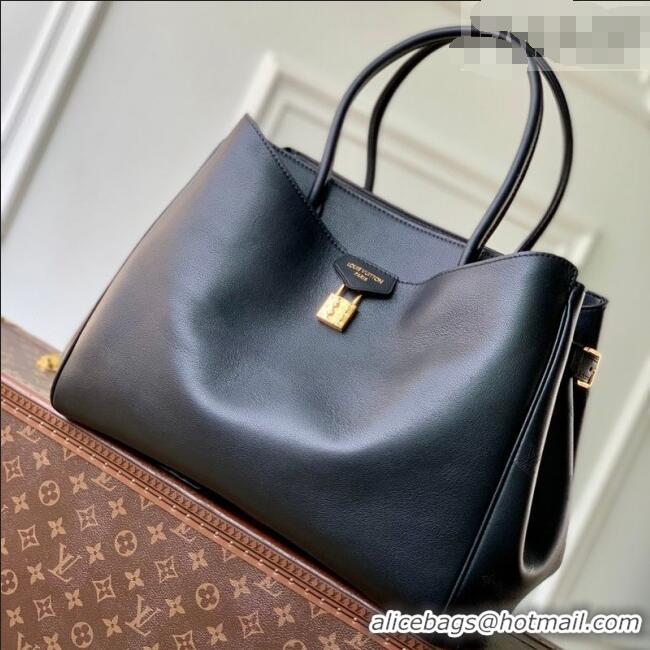 Grade Design Louis Vuitton Vendome MM Tote Bag in Calfskin leather M26338 Black 2026