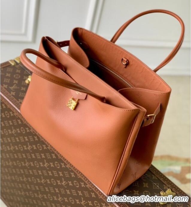 Super Quality Louis Vuitton Vendome MM Tote Bag in Calfskin leather M26501 Cognac Brown 2026