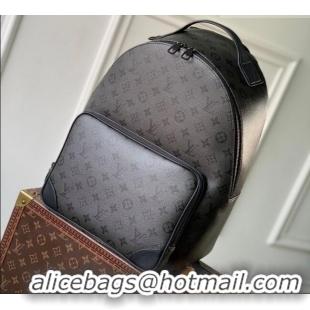 Top Grade Louis Vuitton Men's Discovery Cargo Backpack Bag in Black Monogram Midnight Canvas M26765 2026