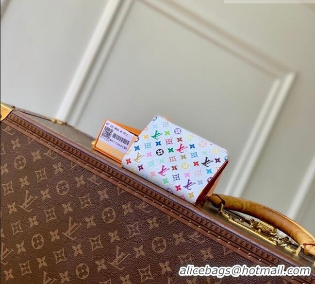 New Design Louis Vuitton LV x TM Lisa Wallet in Multicolor/White Canvas M27736 2026