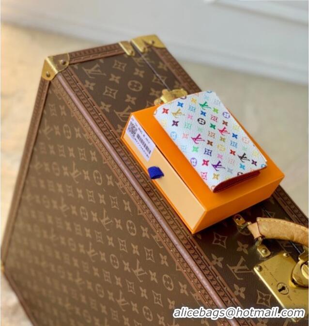 New Design Louis Vuitton LV x TM Lisa Wallet in Multicolor/White Canvas M27736 2026