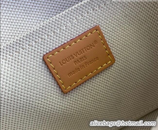 Famous Brand Louis Vuitton Men's Satchel Wearable Wallet Mini Bag in Green Monogram Surplus Canvas M26969 2026