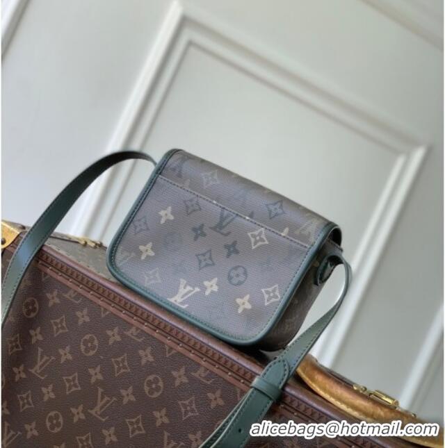 Famous Brand Louis Vuitton Men's Satchel Wearable Wallet Mini Bag in Green Monogram Surplus Canvas M26969 2026