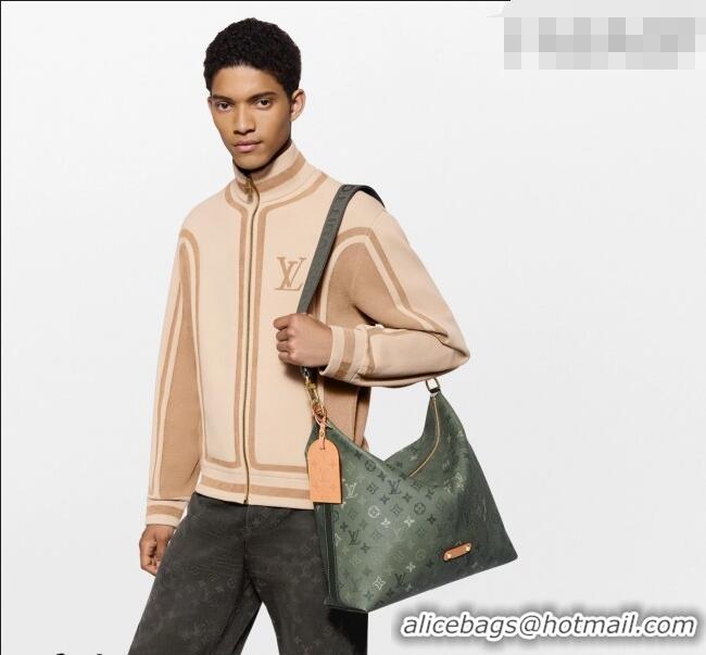 Promotional Louis Vuitton Men's Vagabond Hobo Bag in Green Monogram Surplus Canvas M27181 2026