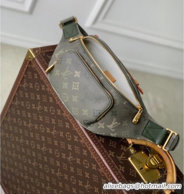 Top Grade Louis Vuitton Rush Bumbag Bag in Khaki Green Monogram Surplus Canvas M26933 2026