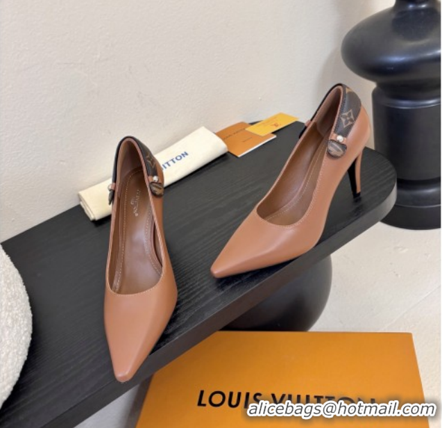 Grade Quality Louis Vuitton Legacy Pump 9cm in Brown Calfskin 6010702 2026