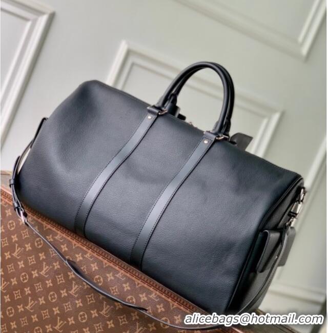 Best Price Louis Vuitton Men's Keepall Bandoulière 50 Bag in Green Monogram Surplus Canvas and Black Leather M12690 2026