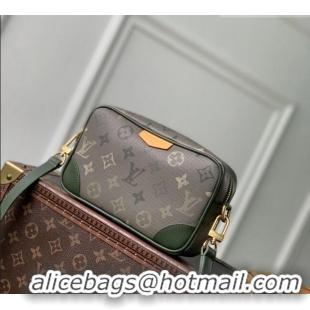 Good Quality Louis Vuitton Men's Trocadéro Wearable Wallet Mini Bag in Khaki Green Monogram Surplus Canvas M26937 2026