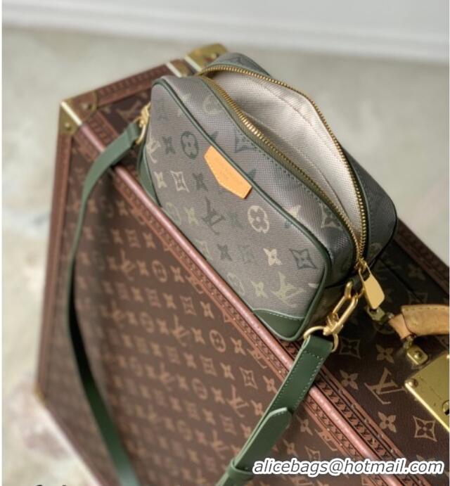 Good Quality Louis Vuitton Men's Trocadéro Wearable Wallet Mini Bag in Khaki Green Monogram Surplus Canvas M26937 2026