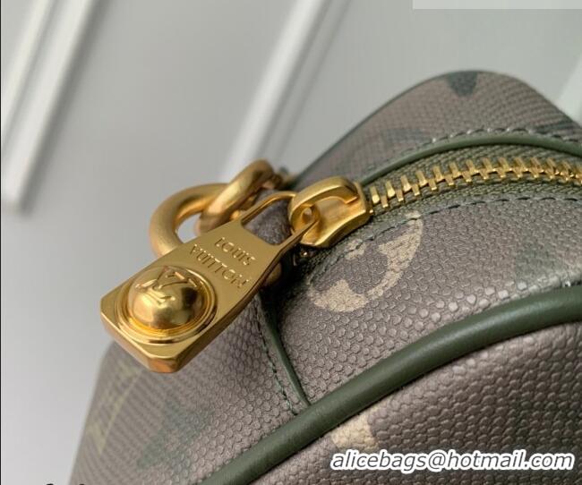 Good Quality Louis Vuitton Men's Trocadéro Wearable Wallet Mini Bag in Khaki Green Monogram Surplus Canvas M26937 2026