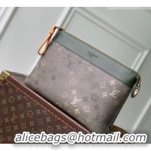 Big Discount Louis Vuitton Men's Pochette Voyage Souple Pouch in Khaki Green Monogram Surplus Canvas M26970 2026