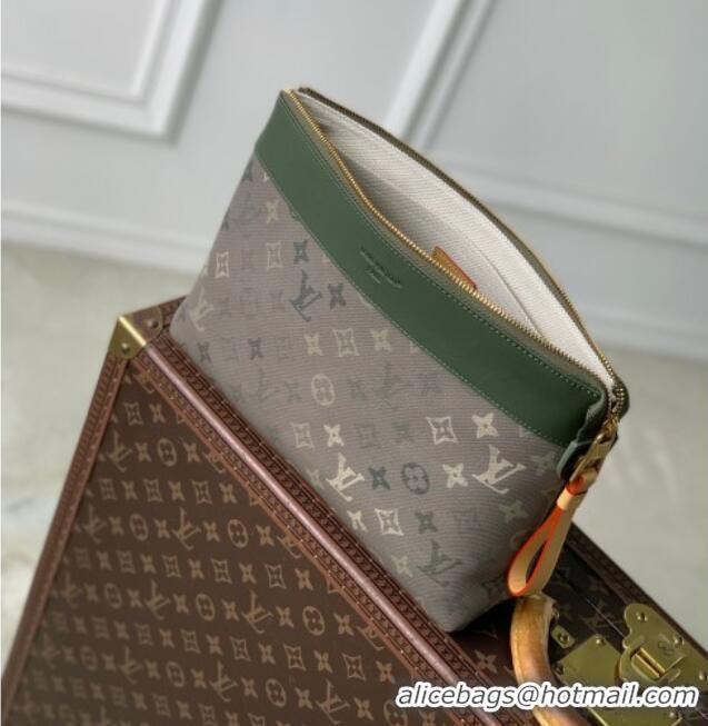 Big Discount Louis Vuitton Men's Pochette Voyage Souple Pouch in Khaki Green Monogram Surplus Canvas M26970 2026