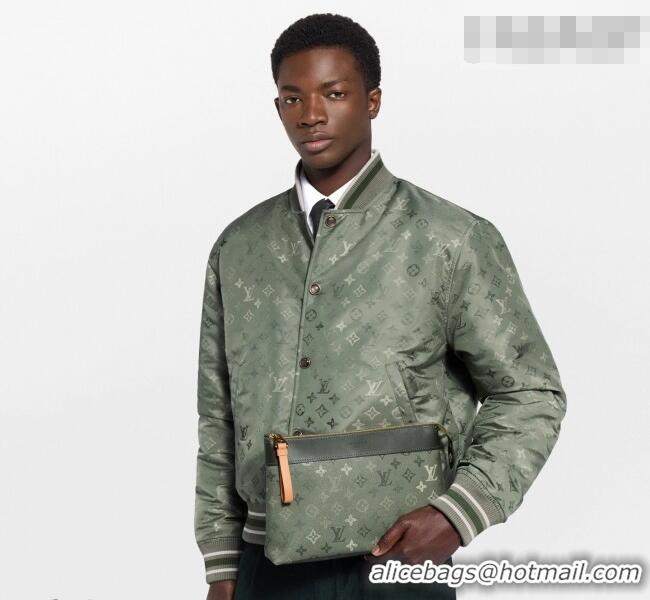 Big Discount Louis Vuitton Men's Pochette Voyage Souple Pouch in Khaki Green Monogram Surplus Canvas M26970 2026