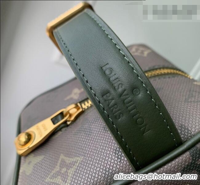 Top Grade Louis Vuitton Men's Dopp Kit Clutch in Khaki Green Monogram Surplus Canvas M26963 2026