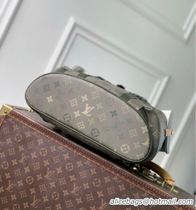 Big Discount Louis Vuitton Men's Christopher MM Backpack Bag in Khaki Green Monogram Surplus Canvas M27080 2026