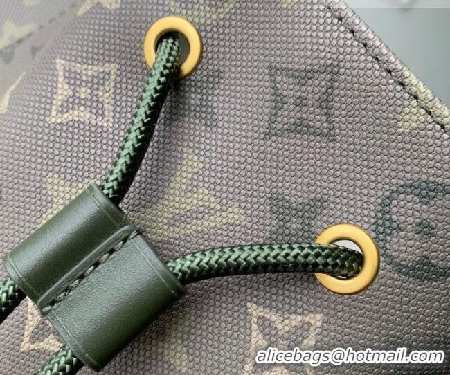 Big Discount Louis Vuitton Men's Christopher MM Backpack Bag in Khaki Green Monogram Surplus Canvas M27080 2026