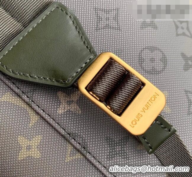 Big Discount Louis Vuitton Men's Christopher MM Backpack Bag in Khaki Green Monogram Surplus Canvas M27080 2026