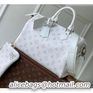 Promotional Louis Vuitton Speedy P9 Bandoulière 30 Bag in Motiph Leather M27144 White 2026