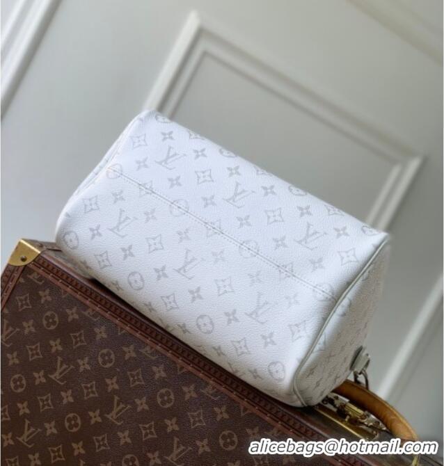 Promotional Louis Vuitton Speedy P9 Bandoulière 30 Bag in Motiph Leather M27144 White 2026