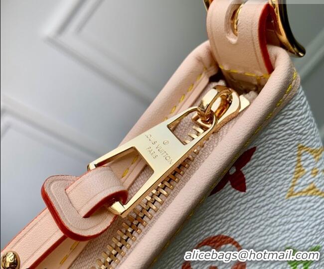 Pretty Style Louis Vuitton LV x TM CarryAll East West bag in M27578 Multicolor/White Canvas 2026