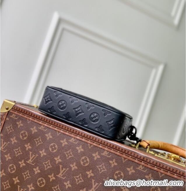 Super Quality Louis Vuitton Men's Trocadéro Wearable Wallet Mini Bag in Black Monogram Shadow Leather M26737 2026