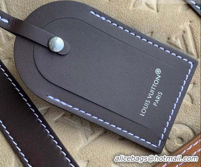 Top Grade Louis Vuitton Men's Keepall Bandoulière 50 Bag in Suede M26127 Beige/Brown 2026