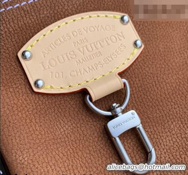 Top Grade Louis Vuitton Men's Keepall Bandoulière 50 Bag in Suede M26127 Beige/Brown 2026