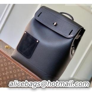 High Quality Louis Vuitton Men's Steamer Backpack bag in LV Touch Leather M27063 Black 2026