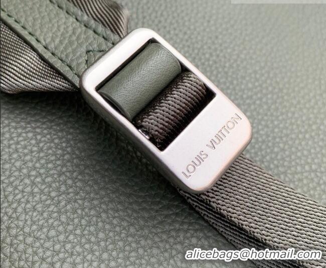 Best Price Louis Vuitton Men's Steamer Backpack bag in LV Touch Leather M26852 Khaki Green 2026