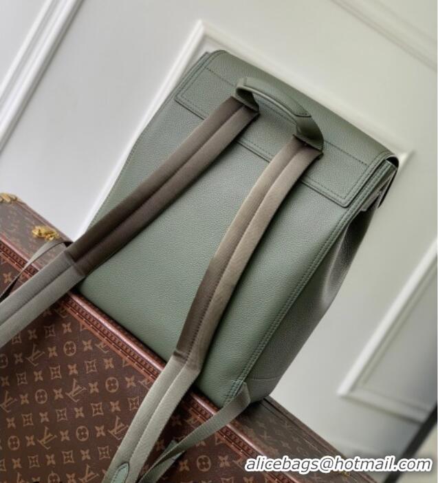 Best Price Louis Vuitton Men's Steamer Backpack bag in LV Touch Leather M26852 Khaki Green 2026