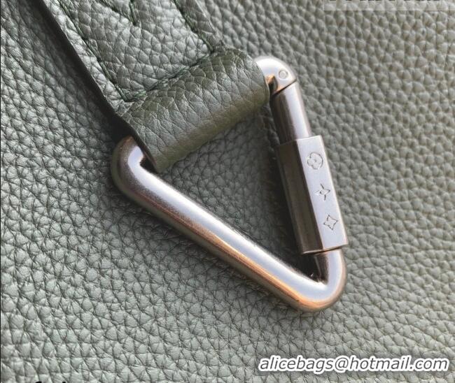 Best Price Louis Vuitton Men's Steamer Backpack bag in LV Touch Leather M26852 Khaki Green 2026