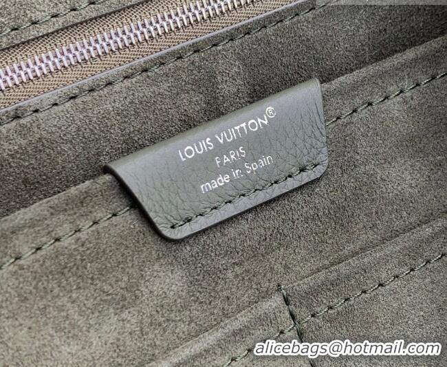 Best Price Louis Vuitton Men's Steamer Backpack bag in LV Touch Leather M26852 Khaki Green 2026