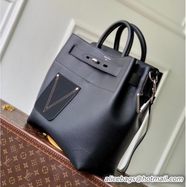 Top Quality Louis Vuitton Men's Steamer 30 bag in LV Touch Leather M27061 Black 2026