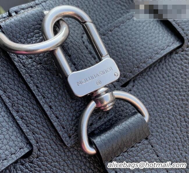 Top Quality Louis Vuitton Men's Steamer 30 bag in LV Touch Leather M27061 Black 2026