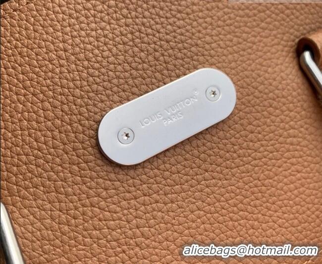 New Design Louis Vuitton Men's Steamer 30 bag in LV Touch Leather M26758 Tan Brown 2026