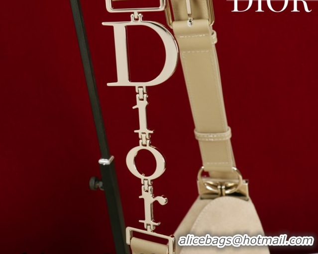Best Price Dior Suede Small Shoulder Bag Beige/Gold S1411 0124002 2026