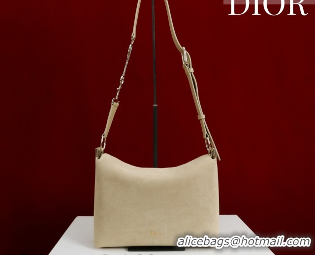 Best Price Dior Suede Small Shoulder Bag Beige/Gold S1411 0124002 2026