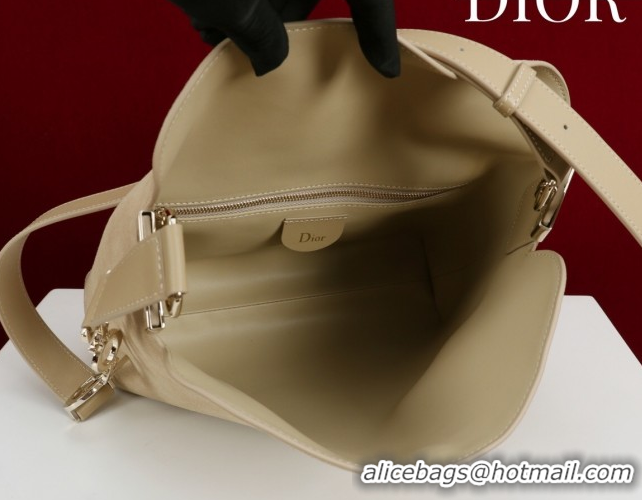 Best Price Dior Suede Small Shoulder Bag Beige/Gold S1411 0124002 2026