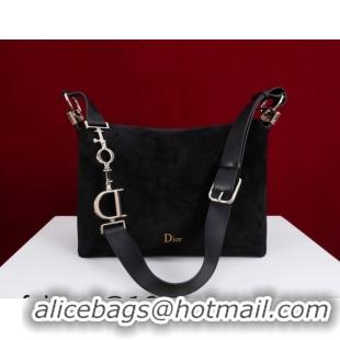 Perfect Dior Suede Small Shoulder Bag Black/Gold S1411 0124003 2026